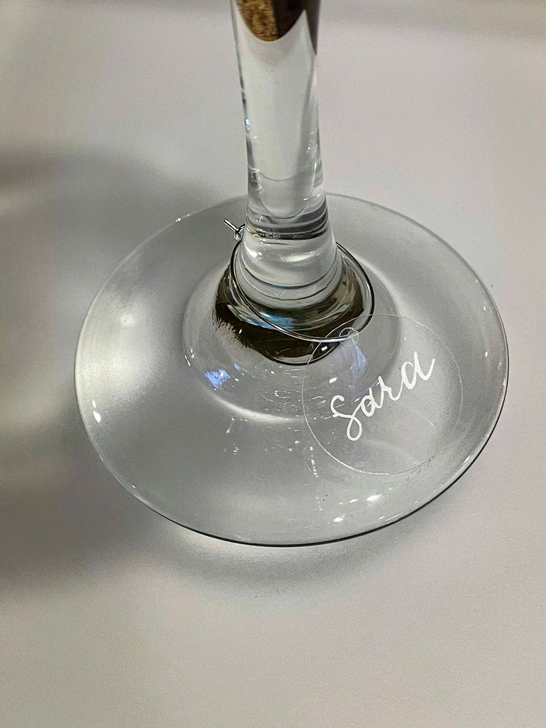 Clear Acrylic Stem Wine Glass