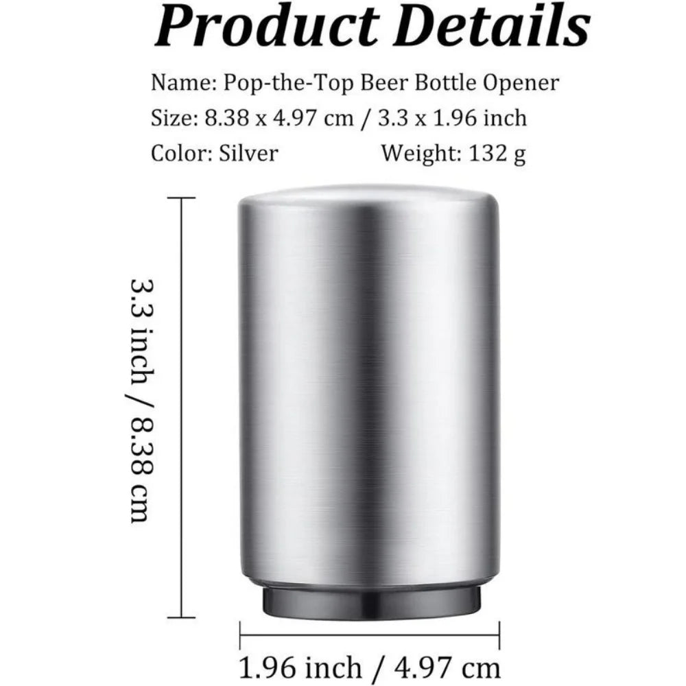 1PC Stainless Steel Automatic Beer Bottle Opener