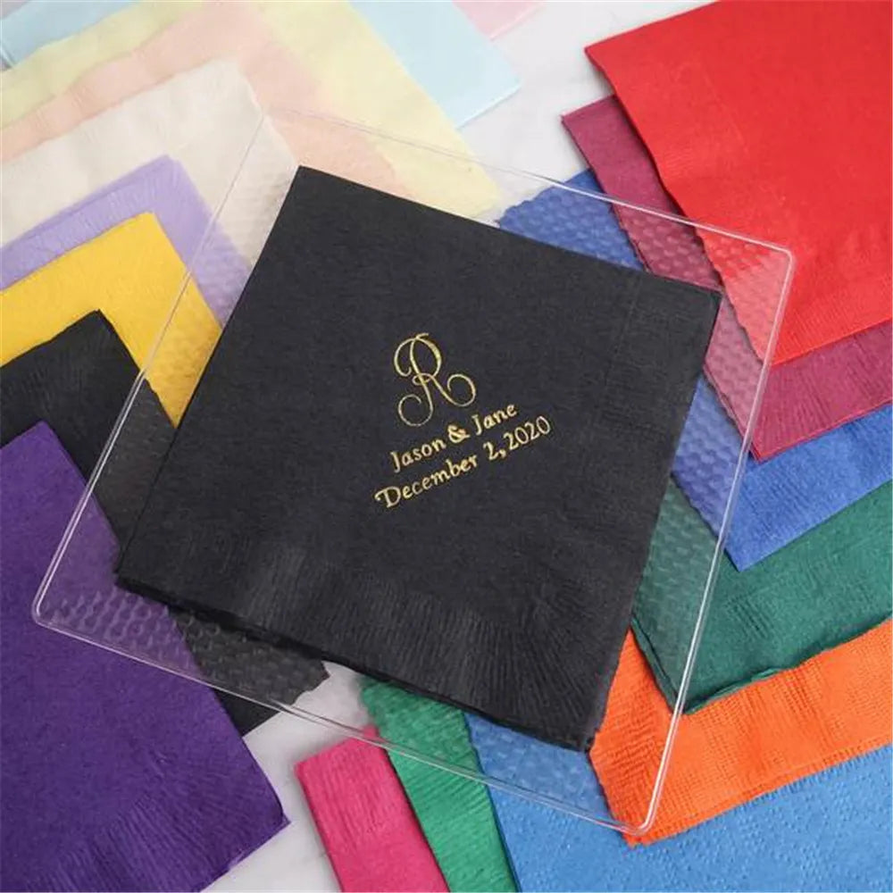 100 Pcs - Colorful Party Napkins