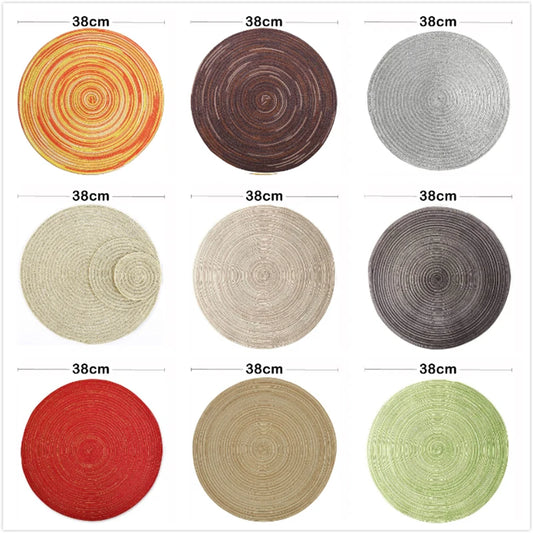 Home Decoration Round Weaving Place Dining Table Pad