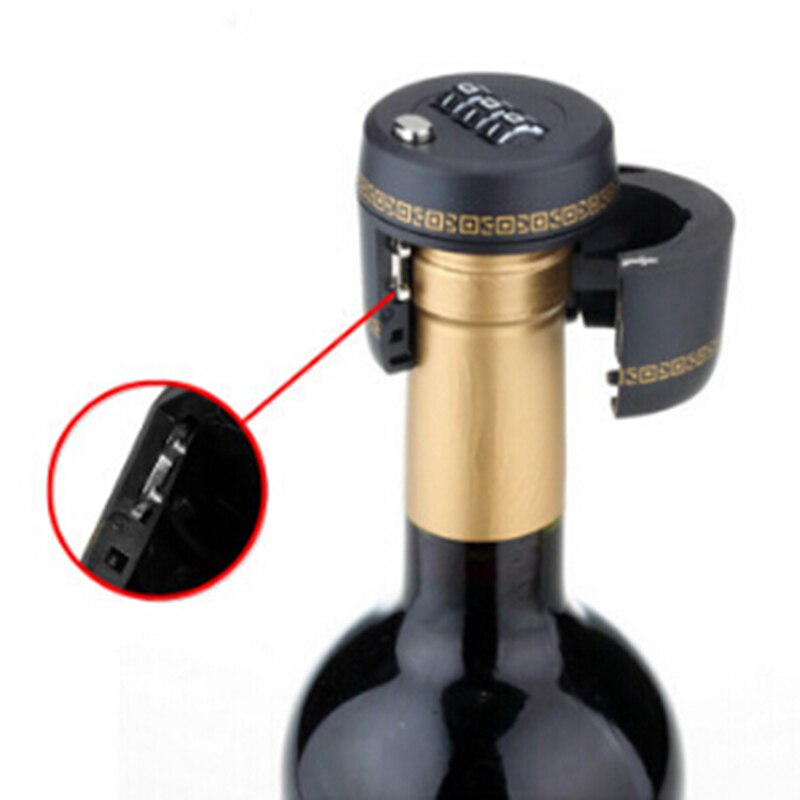 Password Lock Plastic Bottle Vacuum Wine Stopper