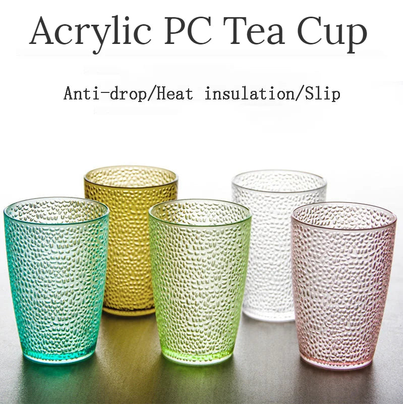 5Pcs Acrylic Drop-proof Cups Set