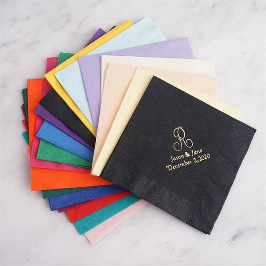 100 Pcs - Colorful Party Napkins