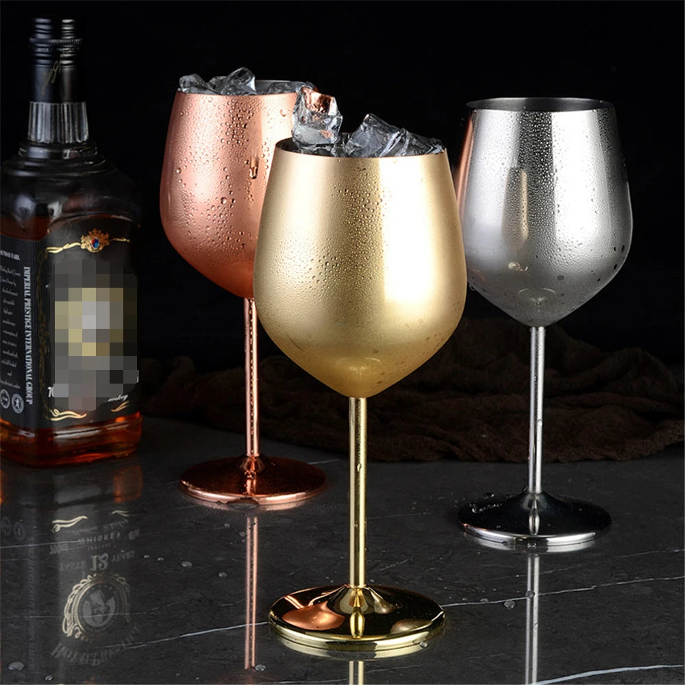 220/500ml Stainless Steel Wine Glass