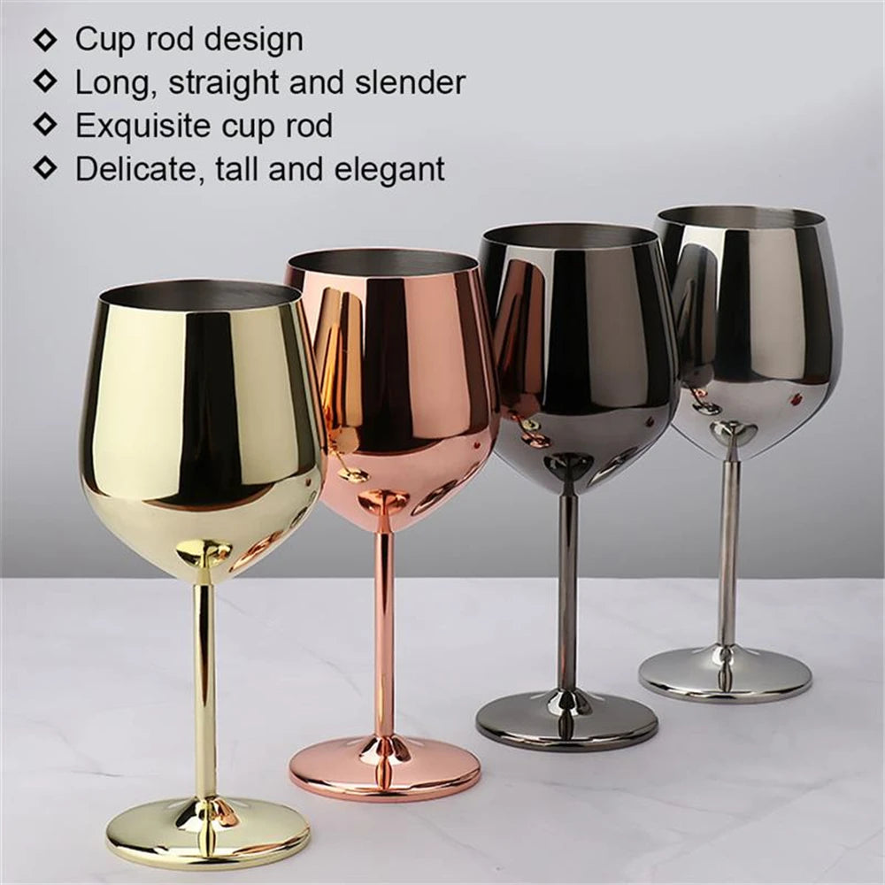 220/500ml Stainless Steel Wine Glass