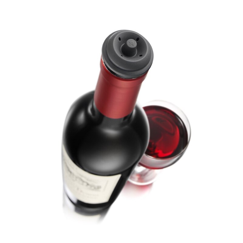 LMETJMA Stainless Steele Vacuum Pumping Wine Stopper