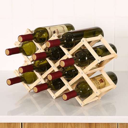 3/6/10 Wooden Wine Bottle Rack