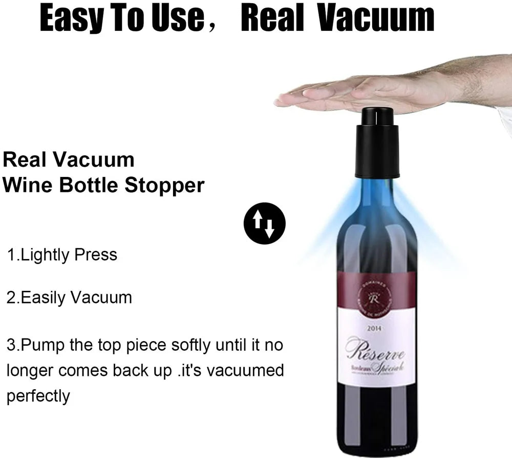 Vacuum Wine Bottle Stopper Preserver