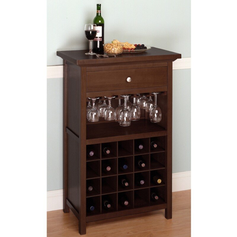 Winsome Wood 20-Bottle  Wine Cabinet