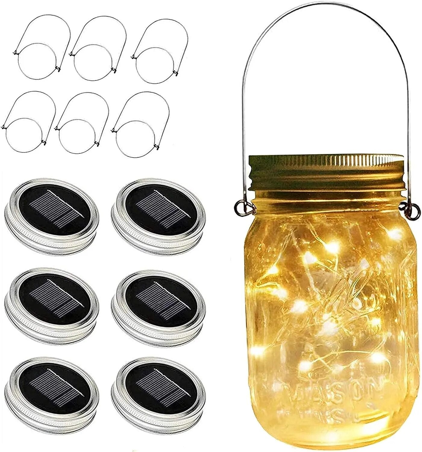 Solar Mason Jar Lid Outdoor Lights